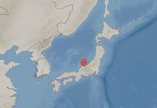 일본 지진 발생 지점. 기상청 제공