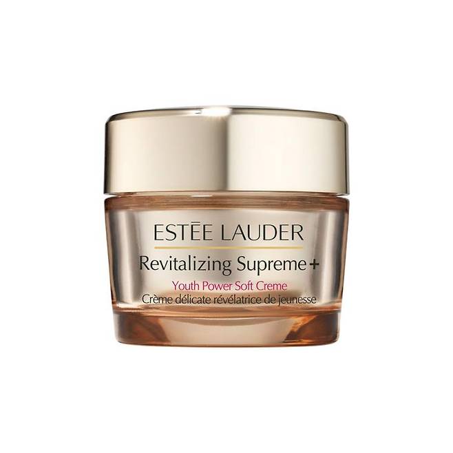 에스티로더 리바이탈라이징 파워 수프림 유스 파워 소프트 크림 - 자극이 적으면서 탄력과 주름 개선 효과는 강력한 히비스커스 유래 펩타이드가 피부 깊숙이 침투하고 히알루론산은 즉각적으로 장벽을 강화하는 산뜻한 크림. 30mL 11만1천원, 75mL 20만6천원.