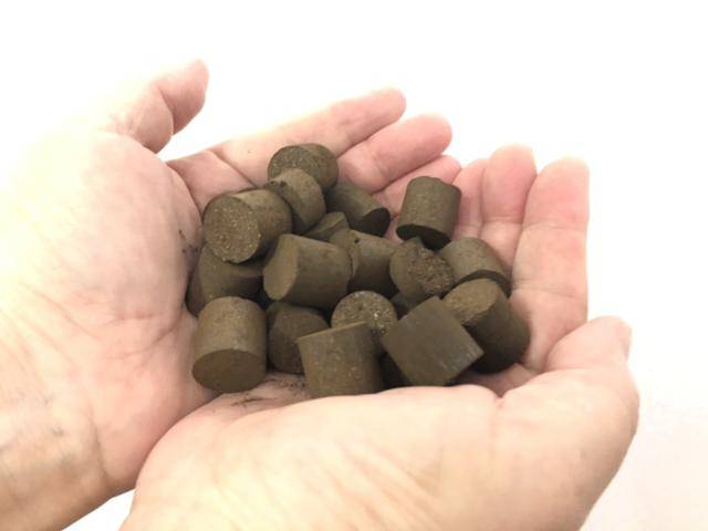 분말형 핫팩에 들어간 산화철을 이용해 만든 수질개선용 '고 그린 큐브'. 고그린그룹 제공