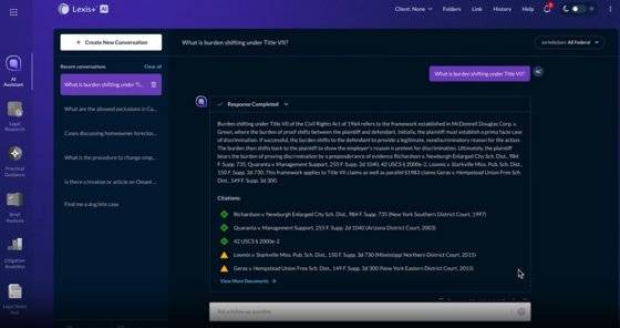 'Lexis+AI' 서비스화면. 사진 렉시스넥시스