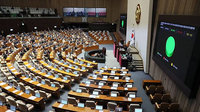 김건희 여사 특검법 국회 통과 [자료사진]