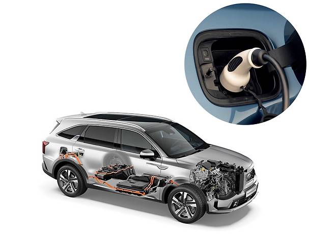 기아 쏘렌토 PHEV 구조도. /기아 제공