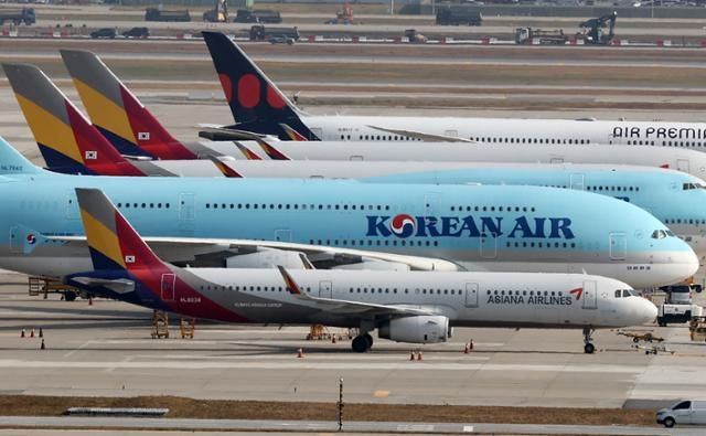 2일 인천국제공항 전망대에서 바라본 계류장 모습. 연합뉴스