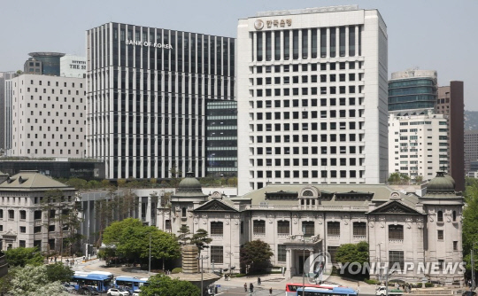 한국은행 전경. 연합뉴스