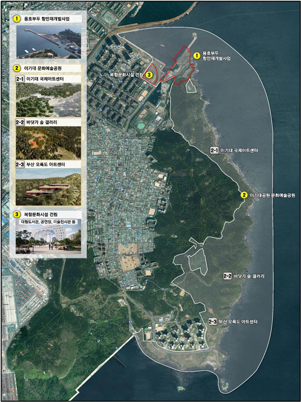 부산 용호만 일대 해양문화관광지구 총괄사업계획도. [사진=부산시]