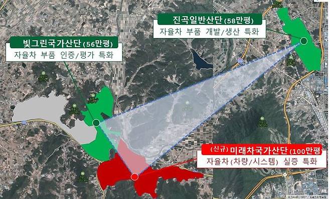 [광주=뉴시스] 광주시 미래차산단 위치도. (위치도 = 광주시 제공) *재판매 및 DB 금지