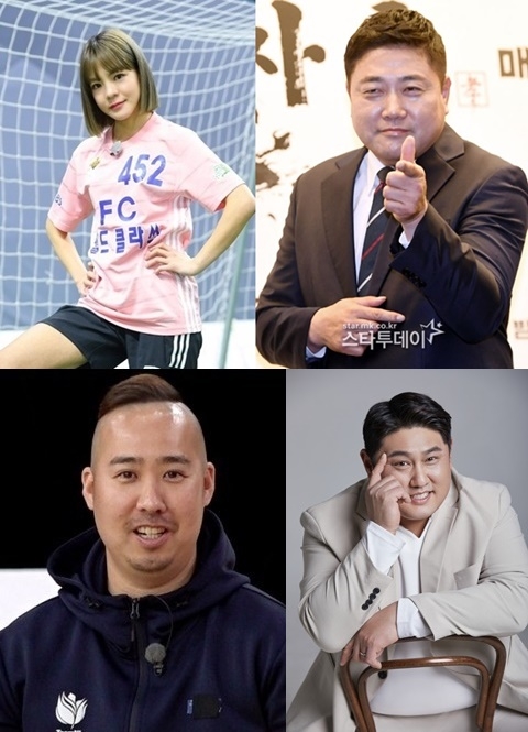 후지모토 사오리, 양준혁, 최준석, 유희관(왼쪽 위부터 시계방향). 사진ㅣ스타투데이 DB, 장군엔터, KBS, SBS