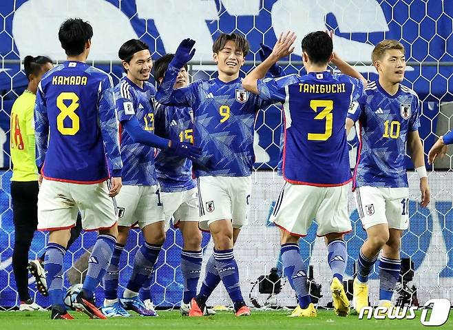 일본 축구대표팀. ⓒ AFP=뉴스1