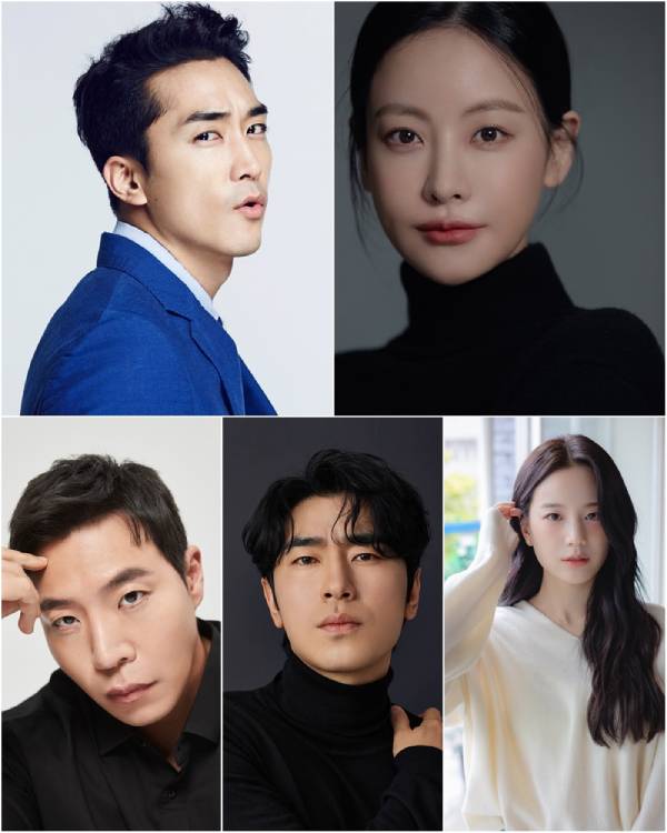 (왼쪽 위부터 시계방향으로)송승헌, 오연서, 장규리, 이시언, 태원석 /사진=스타쉽엔터테인먼트, 스토리제이컴퍼니, 저스트엔터테인먼트