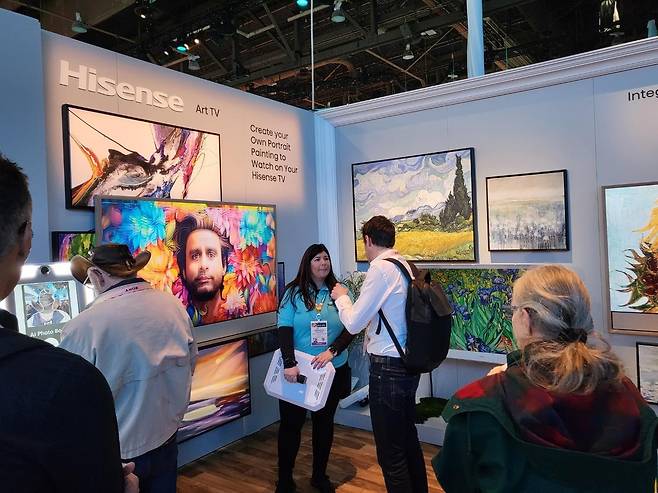 하이센스 CES 2024 전시장 [촬영 장하나]