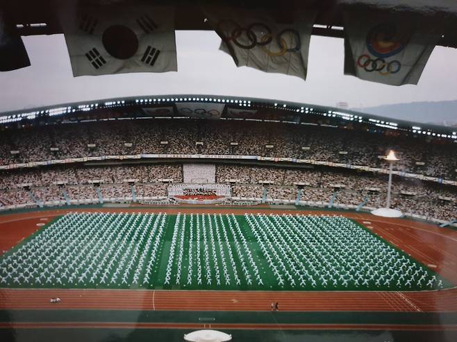 1988 서울올림픽 태권도 시범 장면. 사진=이규형 전 국기원장 제공