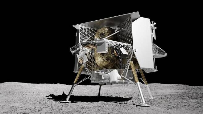 내년 1월8일 발사되는 미국 우주기업 애스트로보틱의 무인 달 탐사선 페레그린 상상도. 애스트로보틱 제공