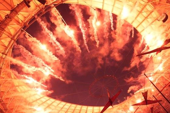 개막전에 앞서 열린 개막식 장면. AP=연합뉴스