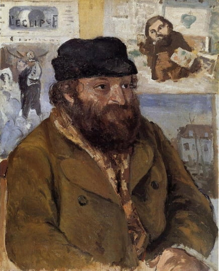 폴 세잔의 초상(1874). 실물이 주는 느낌과 꽤 닮았다고 한다. /런던 내셔널갤러리