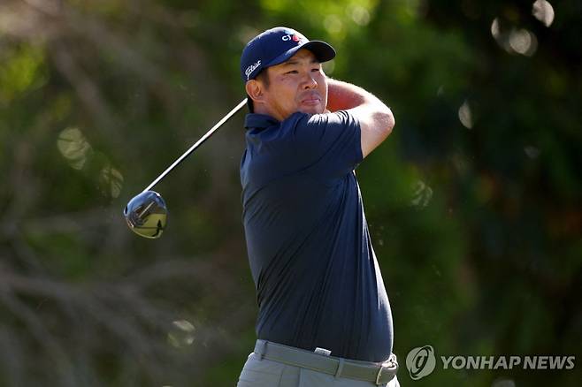 안병훈, 소니오픈 4라운드 경기 모습_[게티이미지/AFP=연합뉴스]