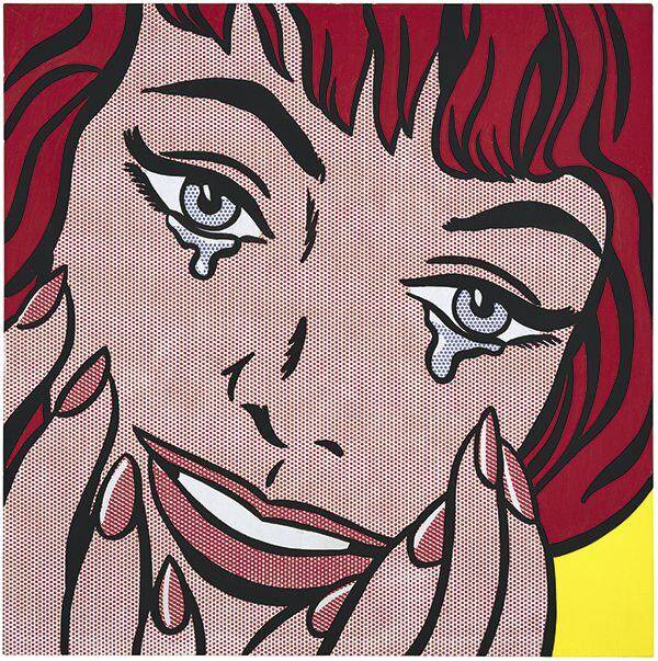 미국 팝아트의 거장 로이 리히텐슈타인의 1964년 작품 ‘행복한 눈물(Happy Tears)’. /리히텐슈타인 파운데이션