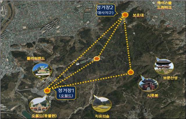 보문산 케이블카 노선 예시도. [자료=대전시]