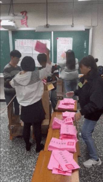 소셜미디어 X에 게재된 대만 개표 현장./X캡쳐
