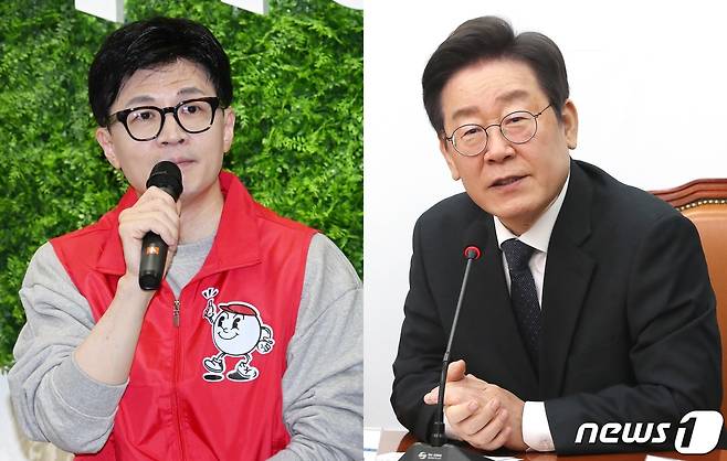 한동훈 국민의힘 비상대책위원장과 이재명 더불어민주당 대표가 18일 각각 저출생 문제 해결 공약을 발표했다. 2024.1.18/뉴스1 ⓒ News1 국회사진취재단,임세영 기자