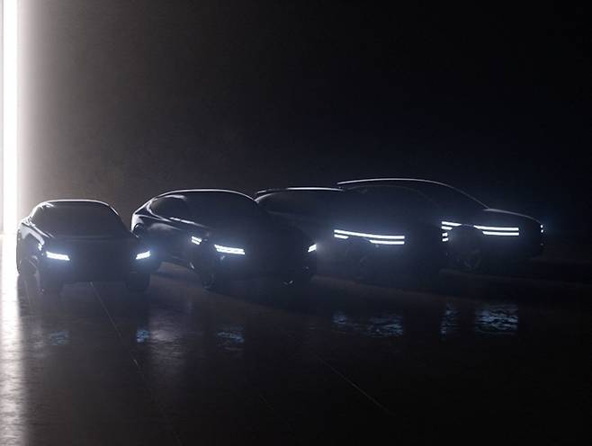 제네시스 차세대 전기차 티저 이미지.