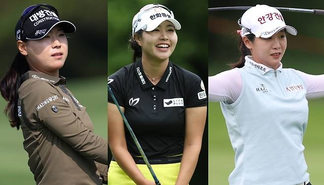 LPGA투어 데뷔를 앞둔 루키 삼총사 이소미 성유진 임진희(왼쪽부터). 사진 | KLPGA