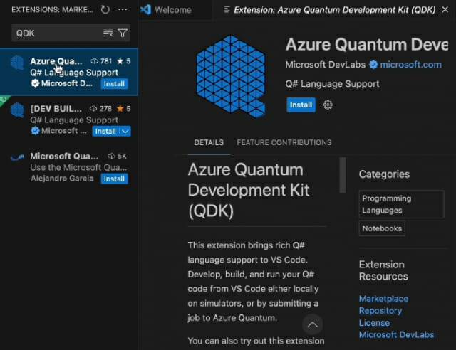 애저 양자개발킷(이미지=마이크로소프트)
