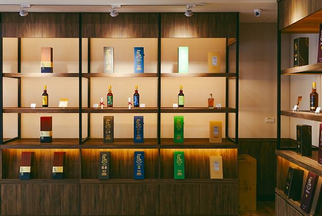 대만 싱글몰트 위스키 카발란의 쇼룸