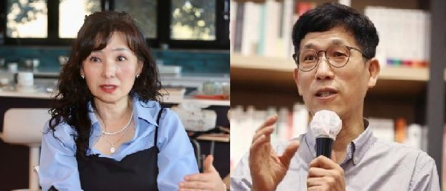 왼쪽부터 공지영 작가, 진중권 광운대 특임교수. / 사진=연합뉴스