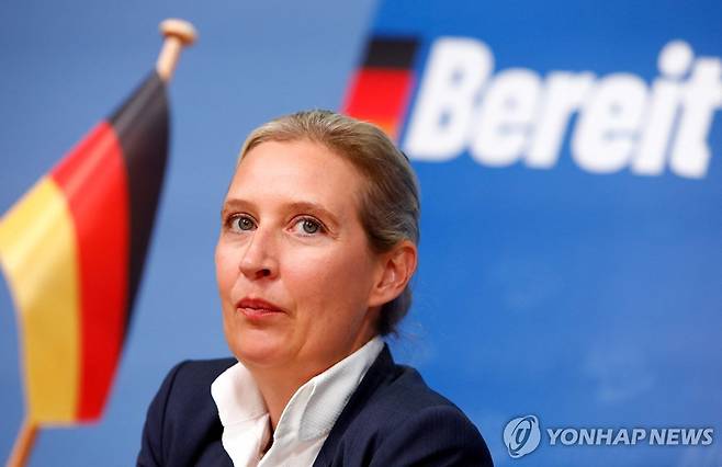 알리스 바이델 AfD 공동대표 [AFP 연합뉴스 자료사진. 재판매 및 DB 금지]