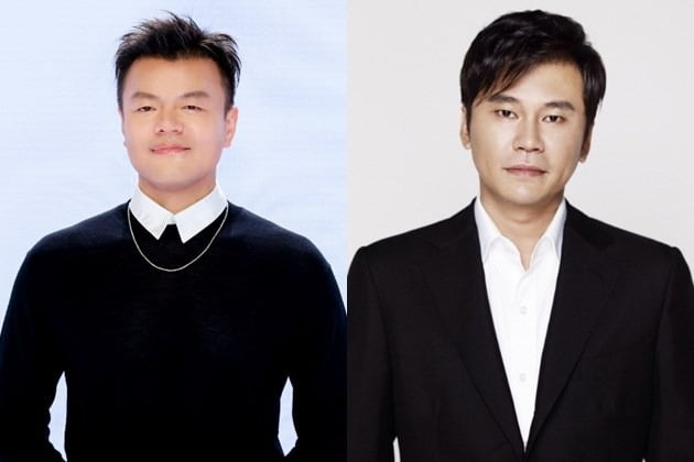 박진영 JYP 창의성총괄책임자(CCO), 양현석 YG 총괄 프로듀서 /사진=한경DB