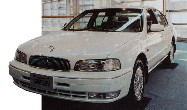 1998년 3월 나온 삼성의 첫 자동차 SM522V. [삼성 60년사]