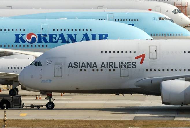 지난해 인천공항 전망대에서 바라본 인천국제공항 계류장 모습.(사진=연합뉴스)