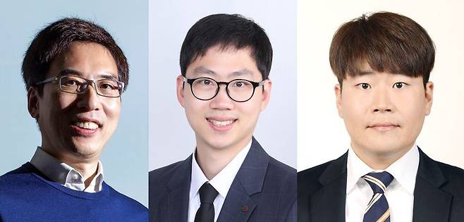 이번 연구에 참여한 연구진들. 왼쪽부터 천진우 IBS 나노의학 연구단 단장, 곽민석 IBS 나노의학 연구단 연구위원, 신욱진 IBS 나노의학 연구단 연구교수./IBS