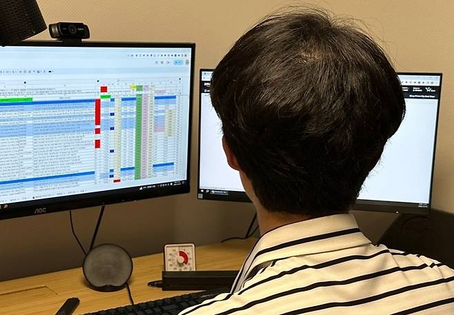 평범하게 직장을 다니면서 스마트스토어를 통해 해외 제품을 구매 대행하고 있는 '구대러'(닉네임·37) 씨의 모습.