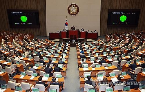 국회 본회의 [연합뉴스 자료사진]