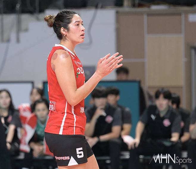 페퍼저축은행 야스민ⓒMHN스포츠 이지숙 기자