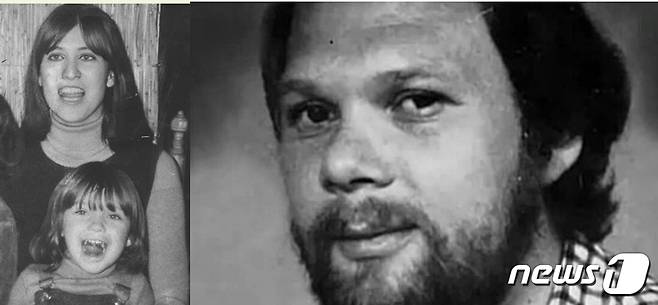 딸 안나와 다정한 한때를 보내고 있는 마리안 바흐마이어(왼쪽)와 안나를 강간하고 죽인 그라보스키. (SNS 갈무리) ⓒ 뉴스1