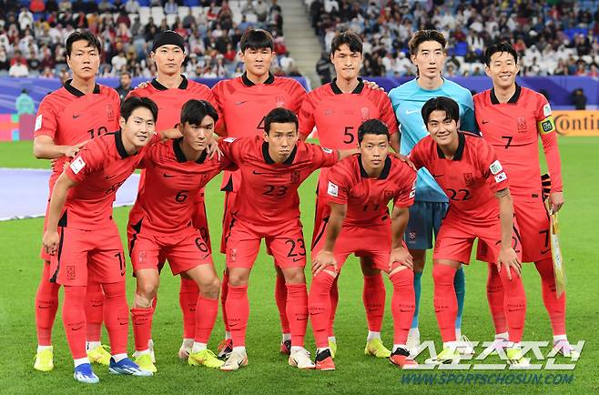 2일(현지시간) 카타르 알와크라 알자누브 스타디움에서 열린 2023 아시아축구연맹(AFC) 카타르 아시안컵 8강전 대한민국과 호주의 경기. 대한민국 베스트11. 알와크라(카타르)=박재만 기자pjm@sportschosun.com/2023.02.02/