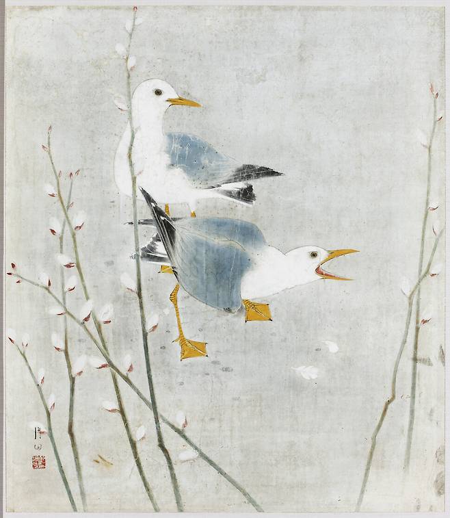 장우성의 ‘조춘(早春)’(1935). 이천시립월전미술관 제공