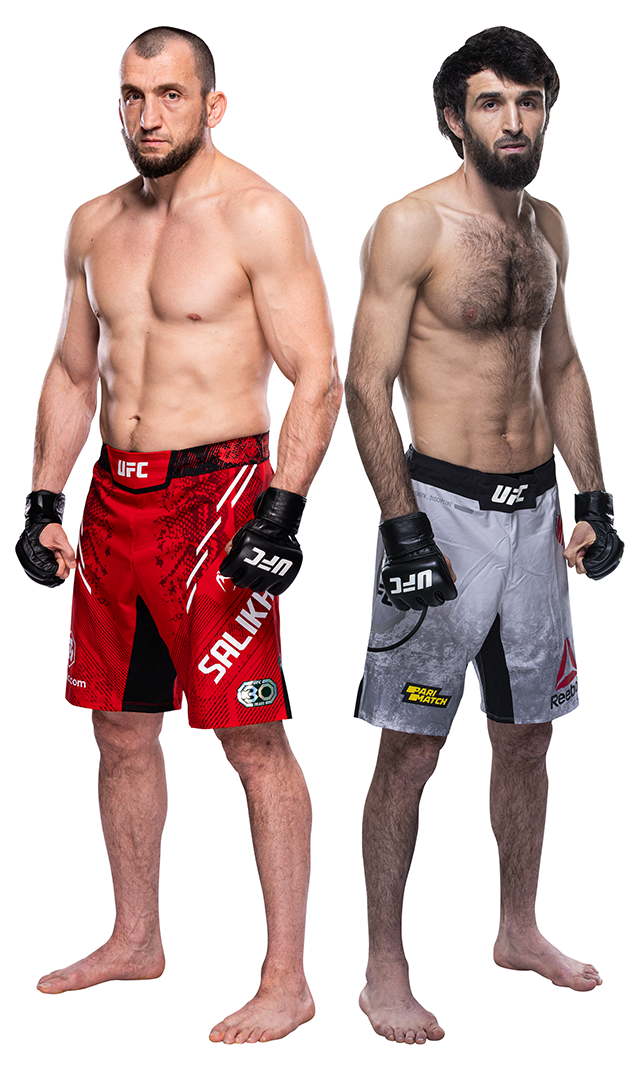 전 UFC 웰터급 14위 무슬림 살리호프(왼쪽), UFC 페더급 2위 출신 자비트 마고멧샤리포프. 사진=TKO