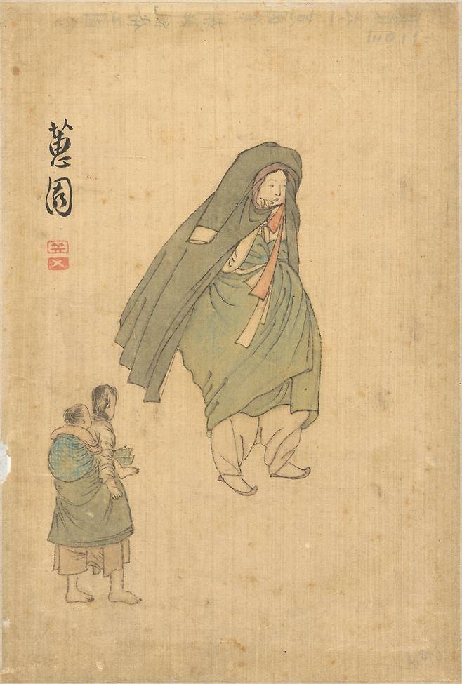 신윤복 필 여속도첩. [국립중앙박물관]