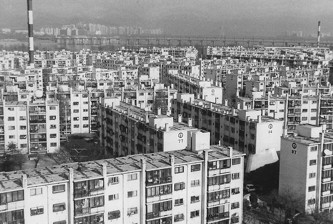 1994년 9월 촬영된 잠실주공아파트 일대의 모습. [매경DB]