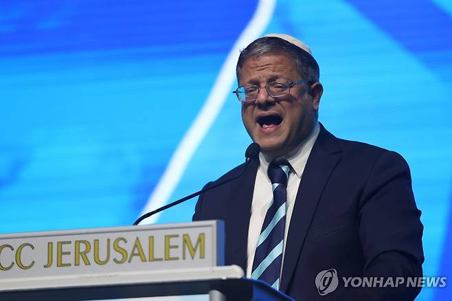 벤-그비르 이스라엘 국가안보장관 극우파로 꼽히는 이타마르 벤-그비르 이스라엘 국가안보장관. 2024.02.04 [EPA 연합뉴스 자료사진. 재판매 및 DB 금지]