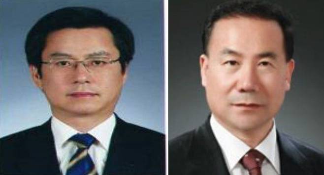 왼쪽부터 산업은행 김희락 사외이사와 유선기 사외이사. /조선DB 및 서강대 홈페이지