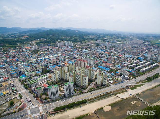 [증평=뉴시스] 충북 증평군 증평읍 도심지 전경 (사진=증평군 제공) photo.newsis.com