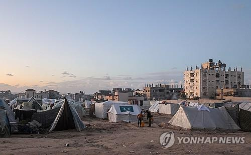 가자지구 난민촌 텐트 [EPA 연합뉴스 자료사진]