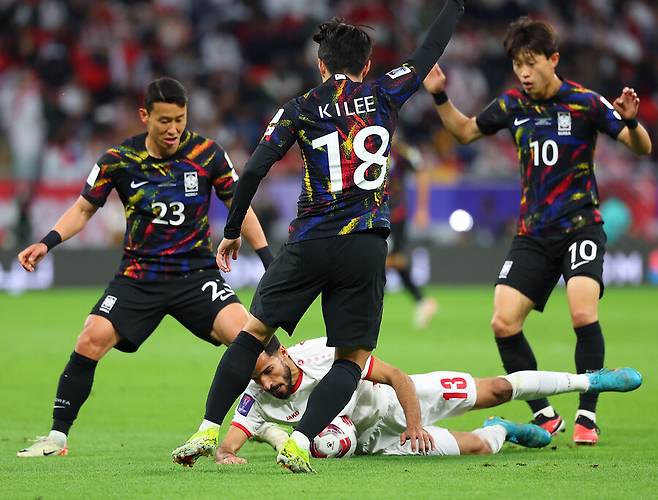 ▲ 축구대표팀이 요르단과의 2023 아시안컵 4강 전반을 0-0으로 마쳤다. ⓒ연합뉴스