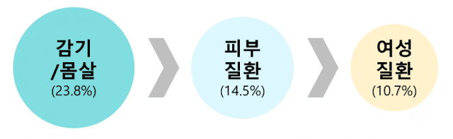 비대면 진료 다빈도 질환 (일러스트=원격의료산업협의회)