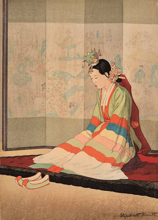 엘리자베스 키스가 그린 신부의 모습. 한림출판사 제공