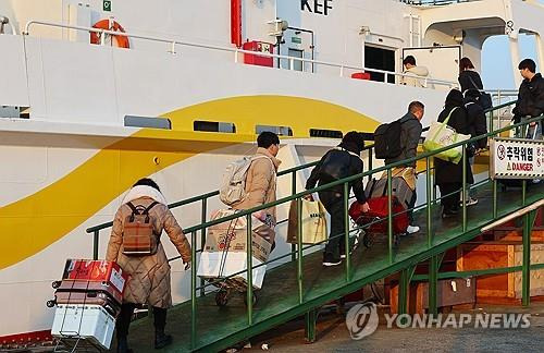 고향 가는 길 [연합뉴스 자료사진]